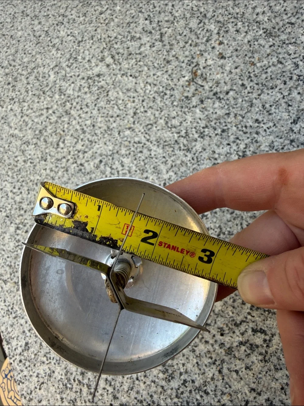 Silver and Red handheld chopper for mason jars